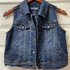 Cat & Jack Girls Denim Vest